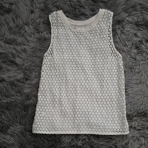 LOFT Cream Sleeveless Tank Top